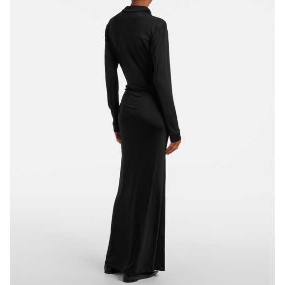 TOVE Iana V-neck Maxi Jersey Ruched Maxi Dress Size 10 - Picture 2 of 16